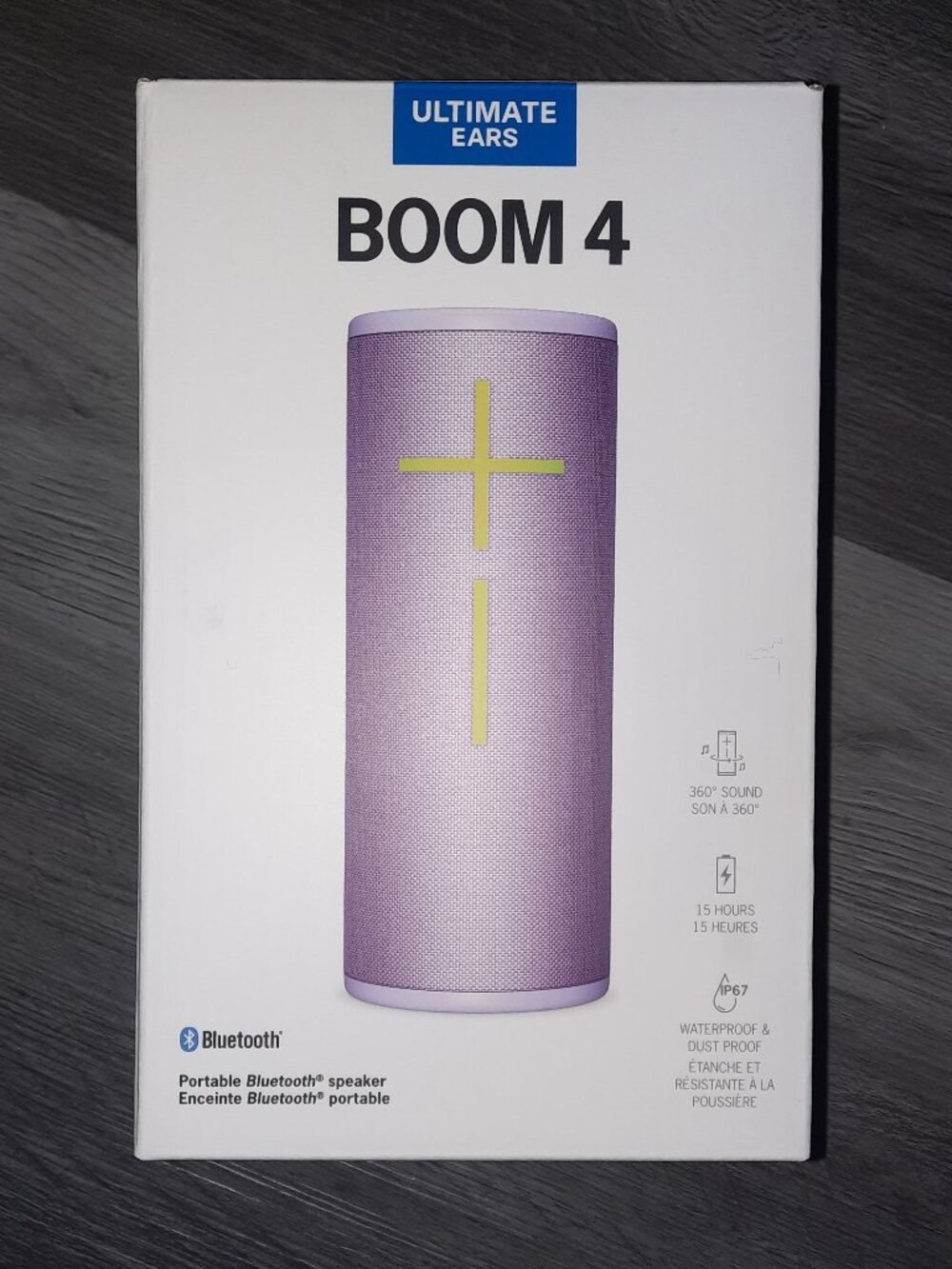 Ultimate Ears BOOM 4 Lilac/Purple Portable Bluetooth Speaker - NEW, NEVER OPENED